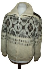 Cardigan uomo Stobi Islanda taglia S norvegese marrone pura lana maglia pile