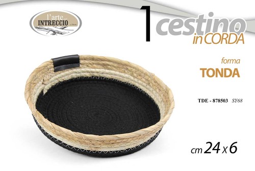 Cesta corda cestino porta - corda,