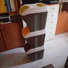 Pattumiere Differenziata Bama Plus 3 Secchi Impilabili