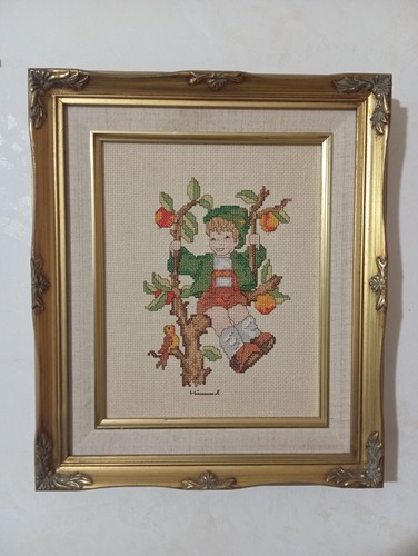 Quadro vintage con ricamo - , a