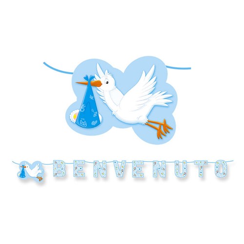 Festone carta benvenuto - in,