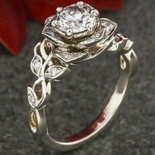 Anello vintage con fiore - con,