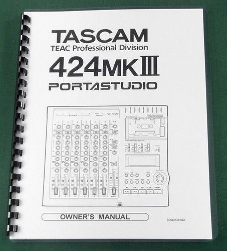 Tascam 424 iii manuale - mk,