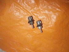 FIAT 500 D COPPIA UGELLI LAVA VETRI TERGI CRISTRALLO ORIGINALI IN METALLO