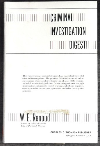 Criminal investigation digest - criminal,