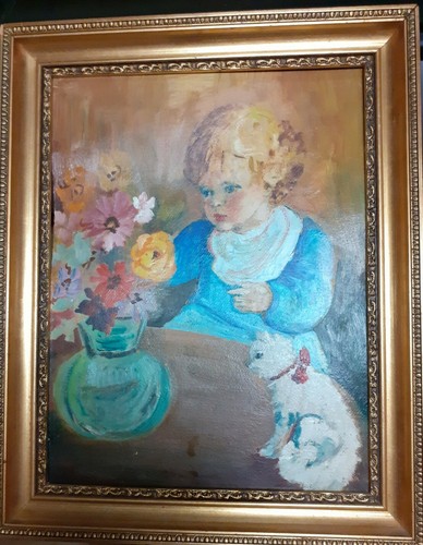 Bellissimo dipinto olio - , su
