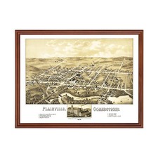 Vecchia mappa di Plainville