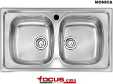 Lavello Monica acciaio cm 86 x