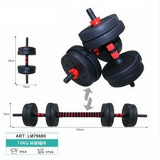 Manubri e bilanciere KIT PESI 10 15 25 30 40 kg Regolabile Fitness Palestra