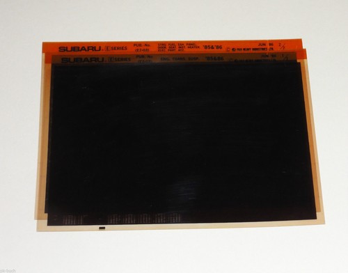 Microfiche catalogo ricambi - microfiche/catalogo,
