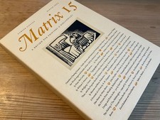 Matrix 15 Whittington Press Randle Typography Printing Letterpress Type Specimen