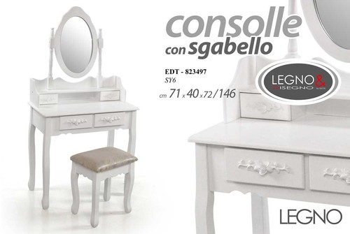 Consolle toiletta tavolo - toiletta,