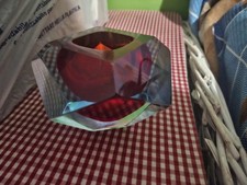 posacenere vintage in vetro di murano sommerso rosso