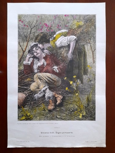 Stampa antica bacio - bacio, a