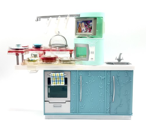 Barbie home kitchen 2006 set - home,