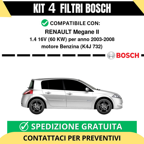 Kit bosch filtri tagliando - bosch,