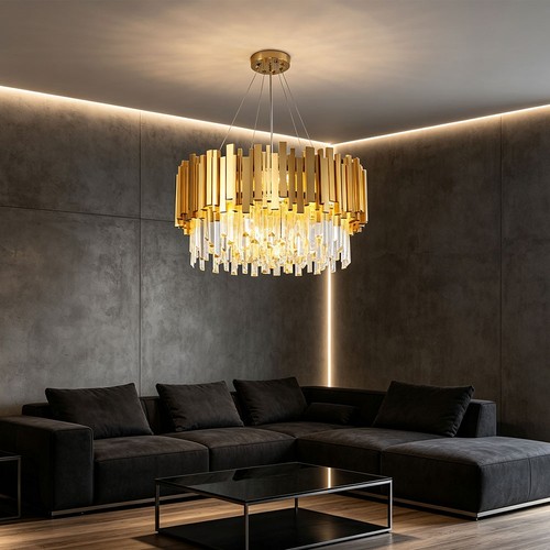 Lampadario sospensione oro - sospensione,