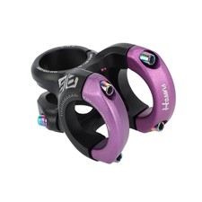 Attacco manubrio mountain bike corto 31,8 mm Attacco manubrio 40 mm Nero Viola