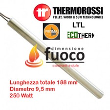 CANDELETTA STUFA PELLET LINEARE L.188 THERMOROSSI ECOTHERM PRISMA LTL - Cod.1013