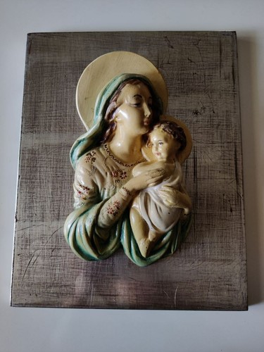 Sacra famiglia gesso - in,