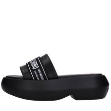 JA28107I0IIX700A Mules e sabot LOVE MOSCHINO Donna Nero Amu08_mosc