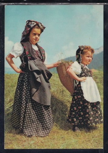 Cartolina costumi carnici f283 - cartolina,