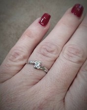 Anello oro bianco 18 kt donna