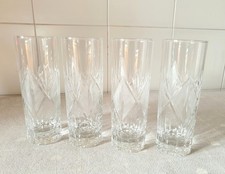 SET 4 bicchieri in cristallo