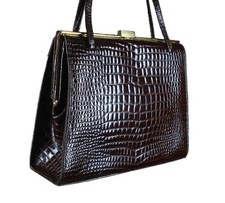 Borsa a mano vintage marrone