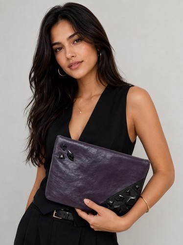 Pochette gianni bini viola - pochette,