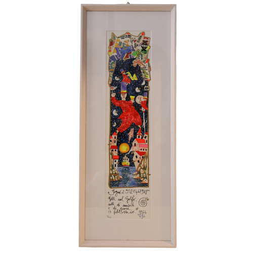 Serigrafia notte sul - -,