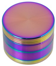 Cilindro macina spezie erbe aromatiche acciaio inox arcobaleno 50 mm 4 pezzi mulino tabacco