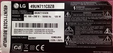 RICAMBI PER TV LG 49UN711C0ZB
