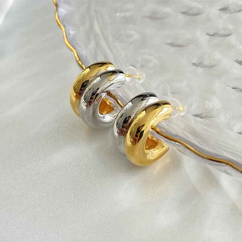 Orecchini cerchio doppio - orecchini, a