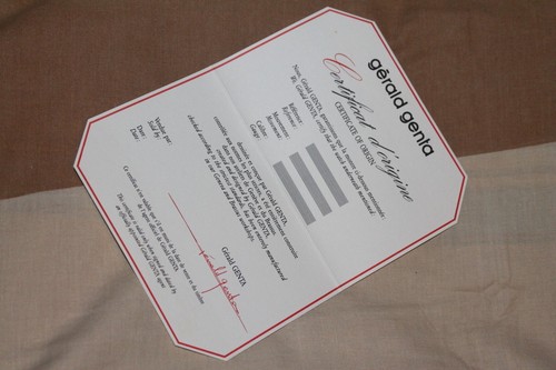 Certificato warranty gerald - warranty,