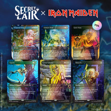 Mtg Magic Card Secret Lair Iron Maiden Album Art FOIL English Sealed Presale