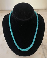 Collana vintage Turchese Diam: da 5 a 8 mm Lunghezza 43 cm Chiusura argento 925