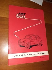 FIAT 600 MANUALE ISTRUZIONI USO E MANUTENZIONE