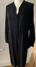 Abito cappotto crepe nero