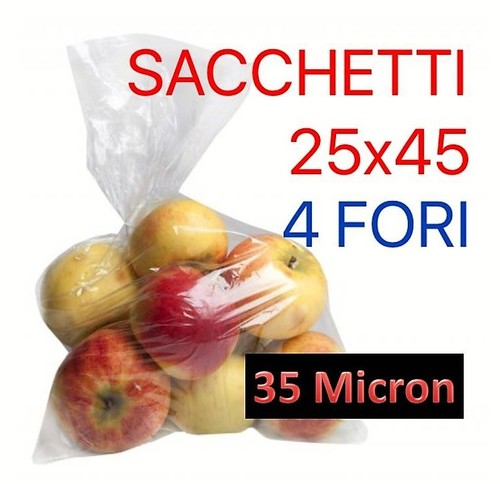 100 sacchetti ortofrutta buste - 100,