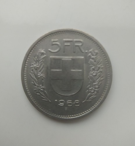 Svizzera franchi 1968 - svizzera, 5