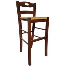 Sgabello snack seduta paglia