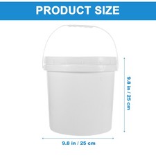  Secchio Pittura Plastica Con Coperchio Contenitore Di Vernice Pigmenti