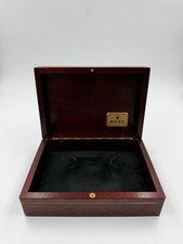 Rolex scatola orologio legno Radica wooden watch box vintage 81.00.71 No Scatola