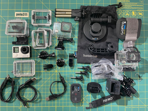 Gopro hero4 silver bundle - gopro,