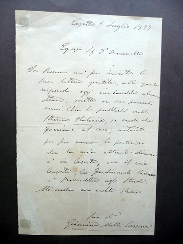 Autografo giannina milli - autografo,
