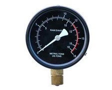 Manometro ricambio 12t pressa officina corpo acciaio inox idraulico 1kbar 00985