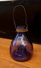Antico cattura mosche del 1900 realizzato da ARP vetro viola flytrap marcato