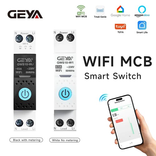 Geya wifi mcb switch - wifi, power