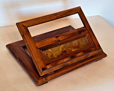 Leggio in Legno Massello da Tavolo, Regolabile 2 Posizioni 37 x 28 h 6 - 18 cm